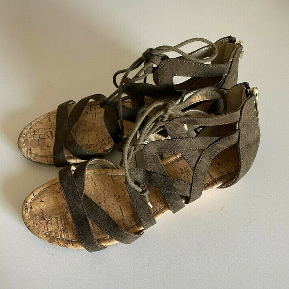 Canyon River Blues Sandal Cage Suede Gladiator Strappy Open Toe Lace Up … - Picture 2 of 4